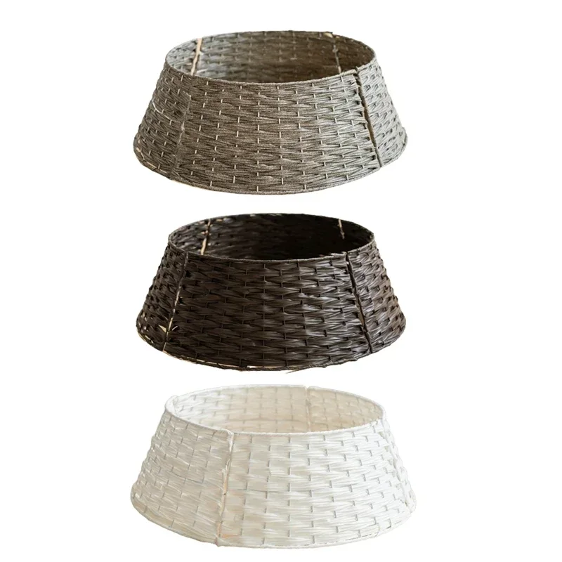 Vianočný stromček Retro Round Round Basket Vianoce stromy nohy dekora