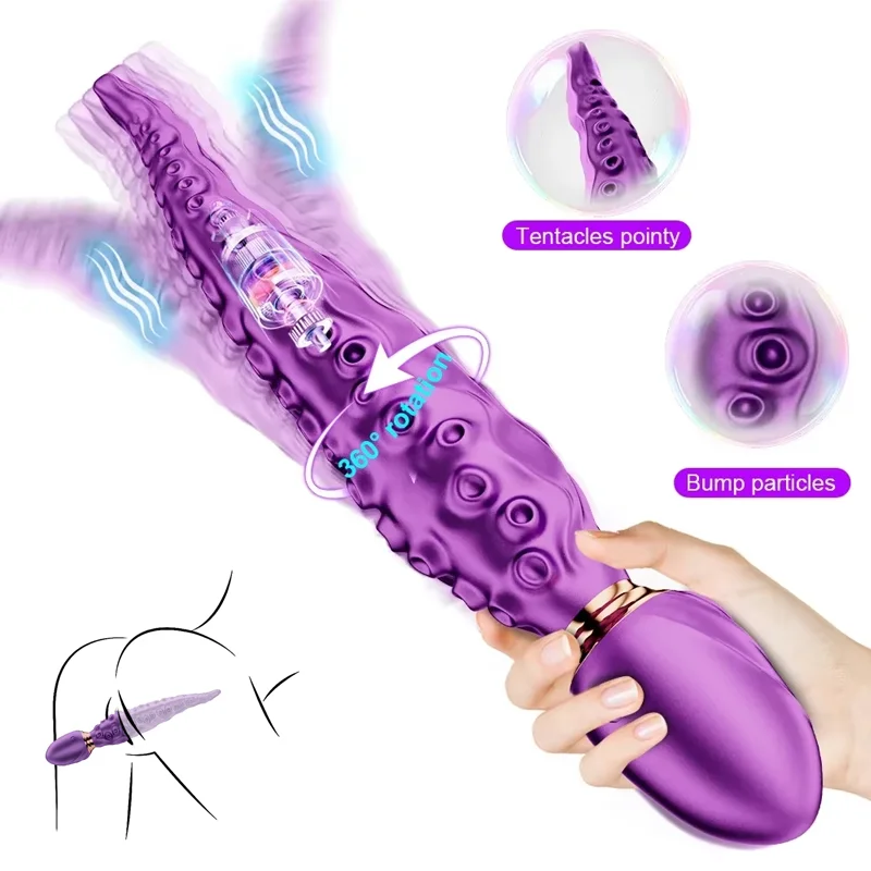 Vibračné realistické g-spot dildos vibrátor chobotnica chápadla klitoris clitor vagina stimulácia masturbácia dospelých sexuálne hračky pre ženy