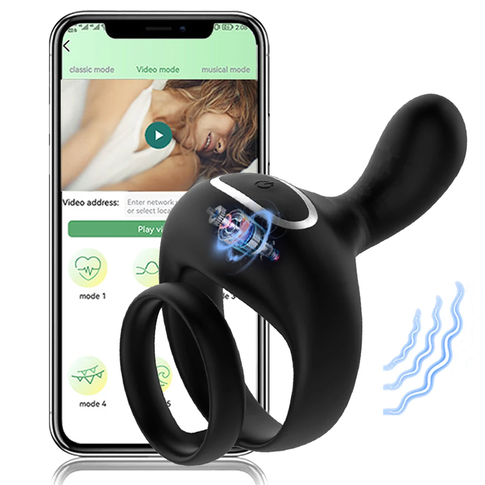 Vibračný penis kohút prostat Massager Wireless App diaľkový penis vibrátor sexuálne hračky pre mužov oneskorenie ejakulačný pár