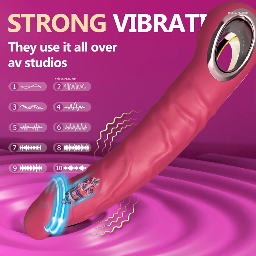 Vibrátor Dildo g Spot s ženským stimulátorom Big Penis Anal Plug Dospelý realistický muž skutočný penis sexuálne hračky pre ženy 10 režimov
