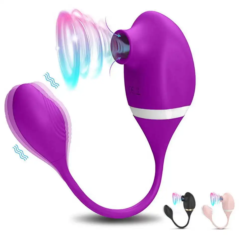 Vibrátor sácania klitorálu s vibračným vajcom 2 v 1 g-spot klitoris stimulátor bradavky Clitors Suck Sex Hračky pre ženy dospelých 18