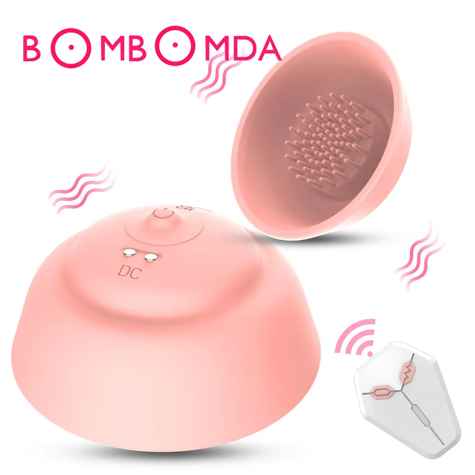 Vibrátory stimulácie bradavky Vibrátory Zväčšenie masáže 10 rýchlostí bezdrôtových diaľkových ovládacích hračiek pre ženy žien Masturbator