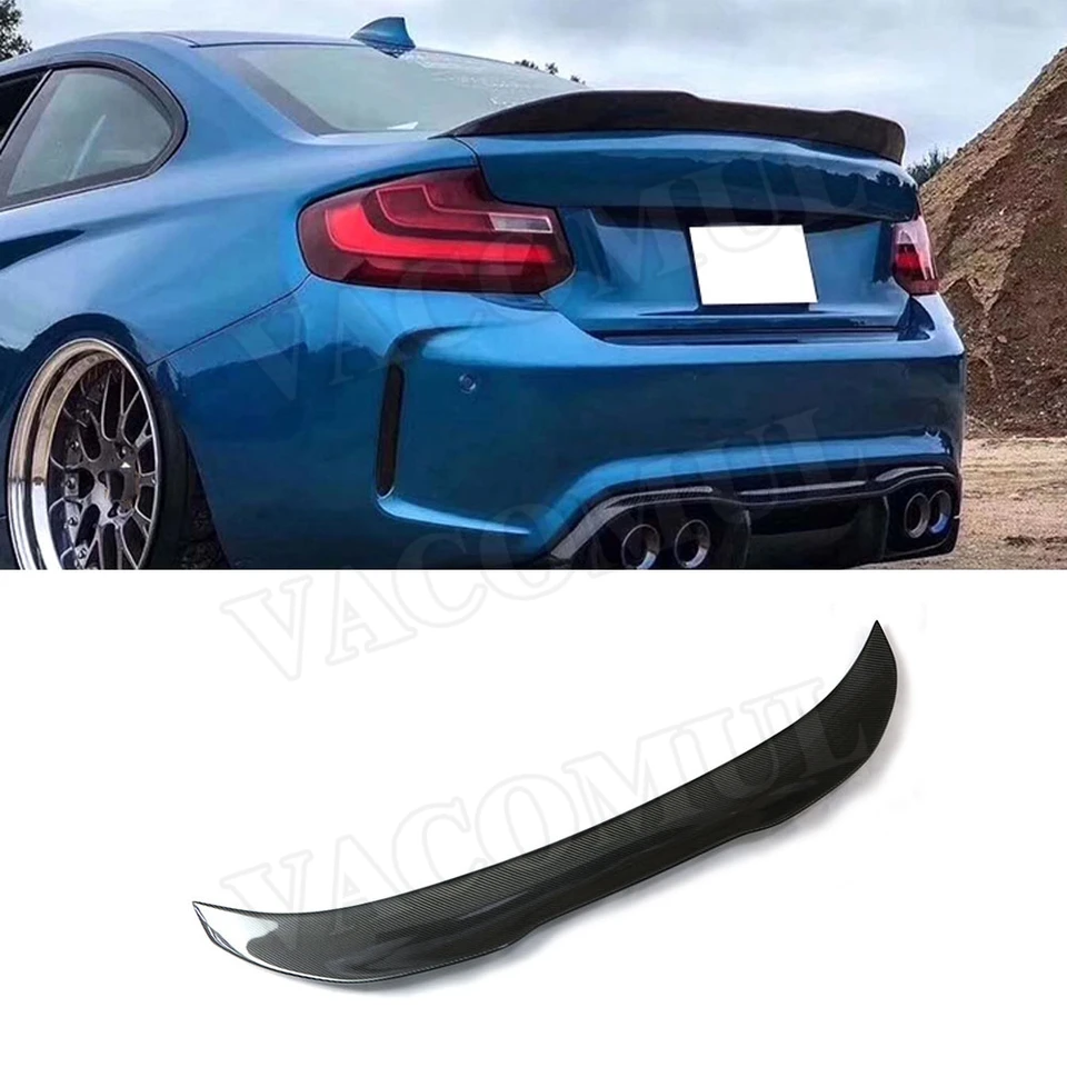 Vicomul uhlíkové vlákno/FRP Čierne Krídle zadných pery Spiler Krídle pre BMW 2 séria F22 F87 M2 220I 228I M235I 2014-2019 PSM STYLE