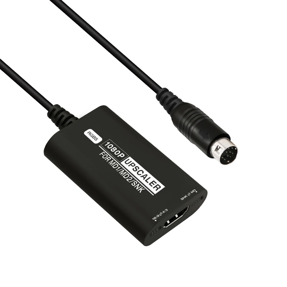 Video adaptér hernej konzoly RGBS 1080 HD Video Converter s pomerom stránok spínač HD TV Video Kábel Splitter pre SEGA MD1 MD2 SNK