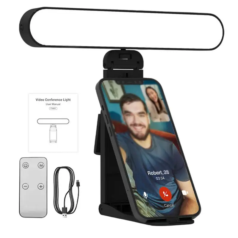 Video konferencia LIGHT 40 LEDS VIDEA CONFINCING LIGHT VIOOPLESVO ZASTAVENIE Nastaviteľný jas Live stream Light Phone Light