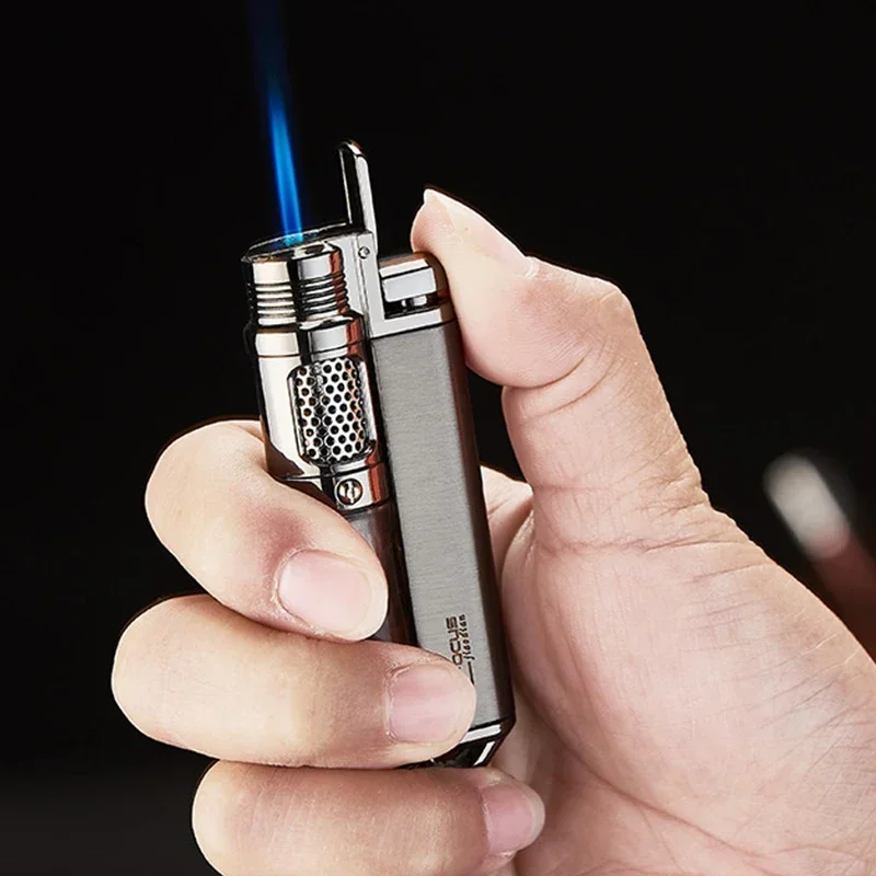 Viditeľné plynové okno baterka Cigar Upaľovací prúd Bután Butane Turbo Windproof Rast Prenosná airbrush 1300C Pánsky gadget