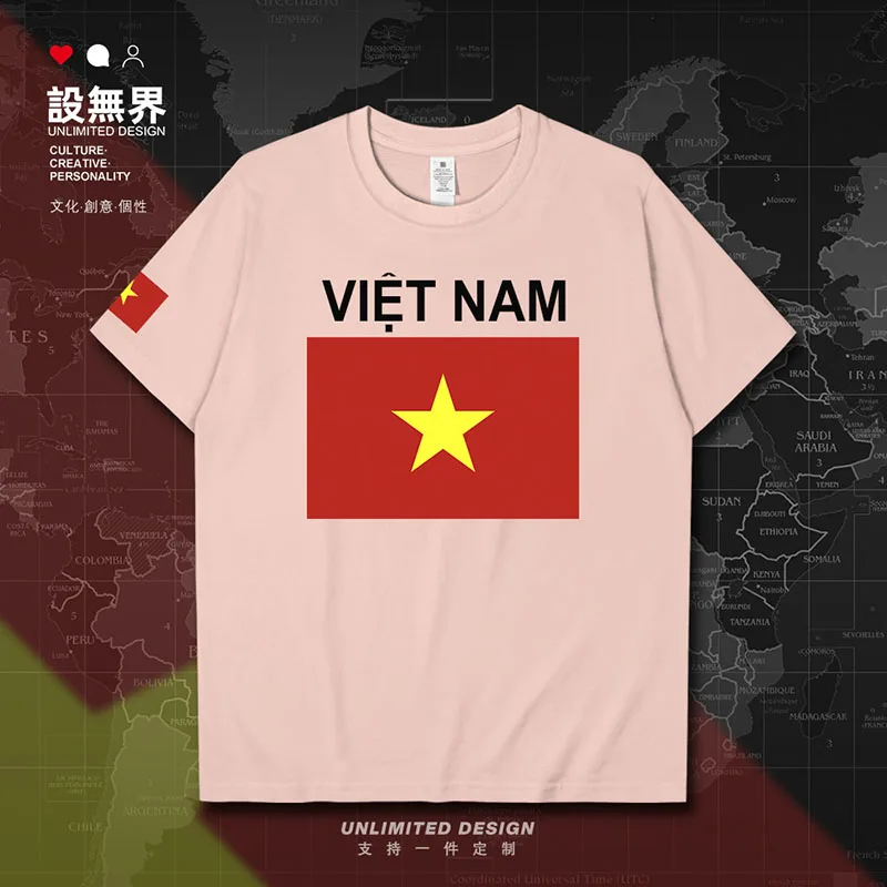 Vietnam vietnamský vnm pánsky tričko Gyms s krátkym rukávom Pánske neformálne dresy s krátkym rukávom biele tlačené stretnutie letné oblečenie