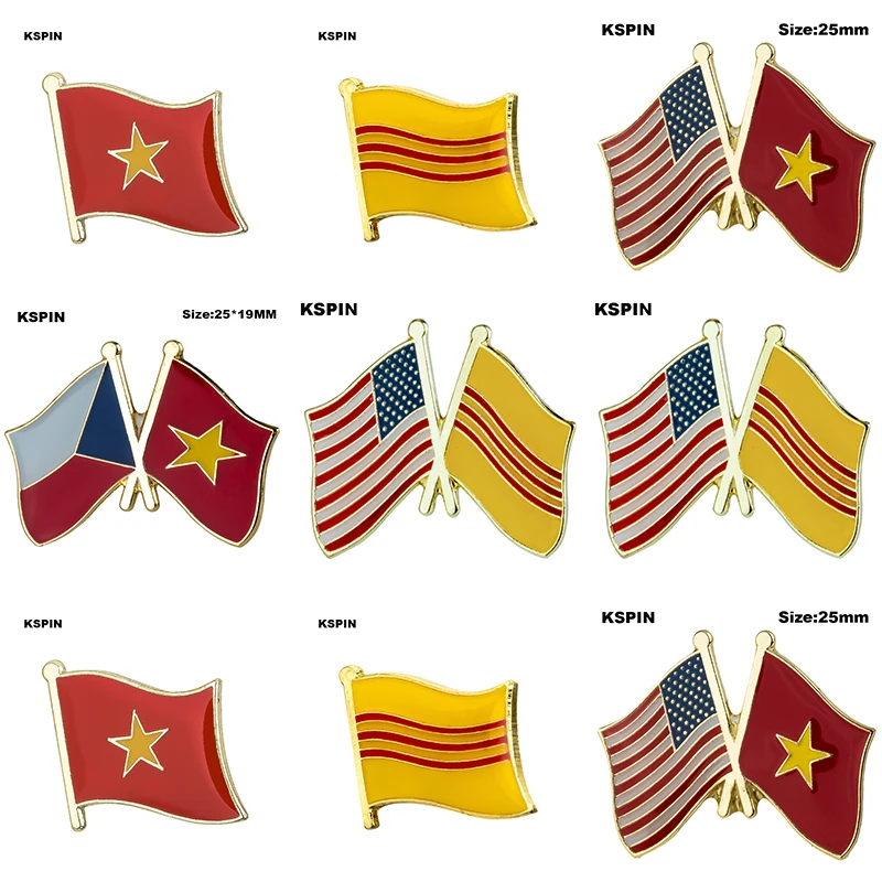 Vietnam vlajka Laple PIN BADGE BOOCH
