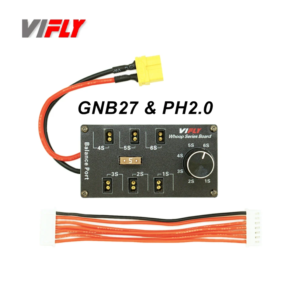 Vifly 1s Whoop Lipo batérií Rad doska nabíjanie 6 Port X60 Vstup pre PH2.0 BT2.0 GNB27 pre 1S FPV TinyWhope Drone