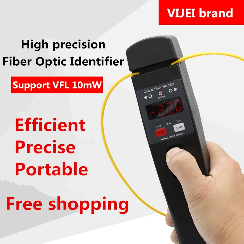 VIJEI 1906/1906A Vlákno Optický identifikátor Live Fiber Optický identifikátor s vstavaným lokalizátorom vizuálneho porúch 10MW 750-1700NM SM MM
