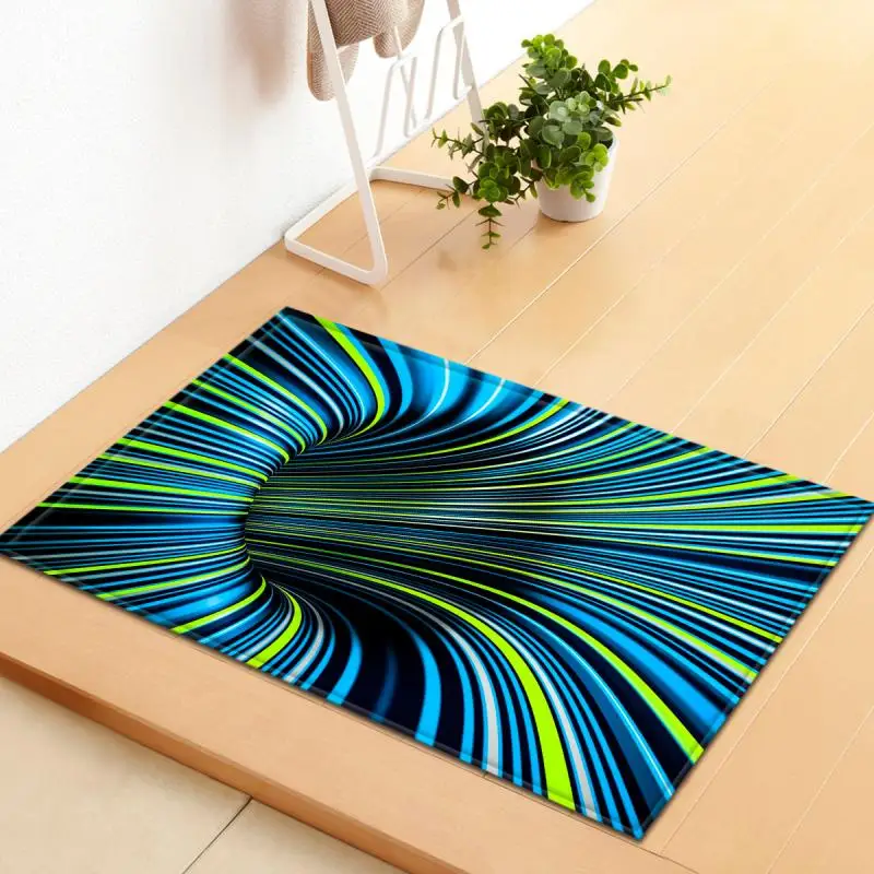 Vikama 40*60 cm 3D stereofónna videnie Obývacia izba Koberec Vortex Spálňa plná postele bočná prikrývka pohovka