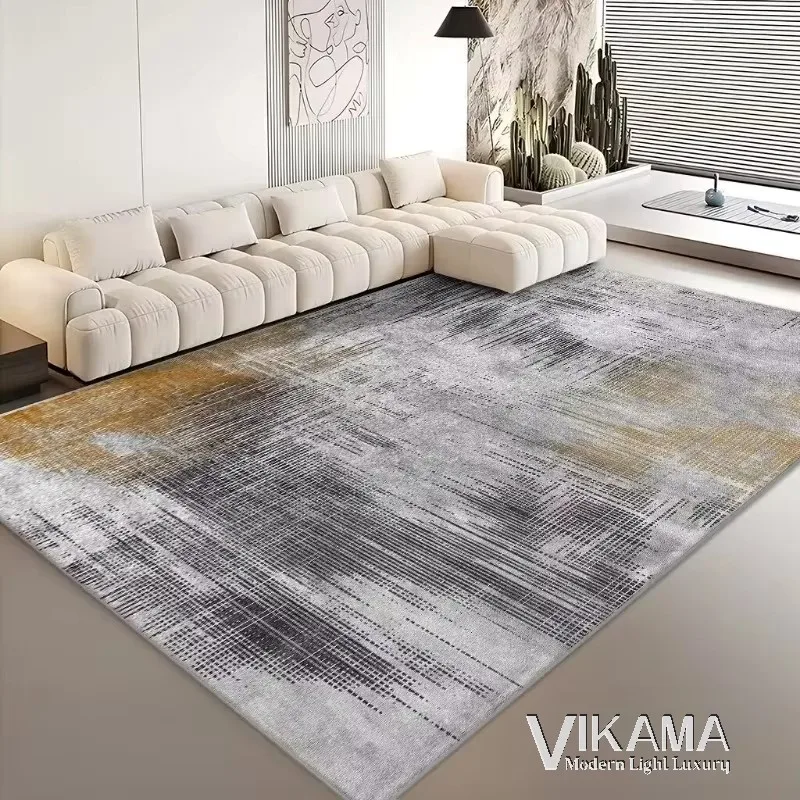 Vikama Abstrakt dizajn svetlo luxusné kobercové spálne dekorácie Nordic obývacia izba dekorácia umývateľná podlahová podlahová podlaha