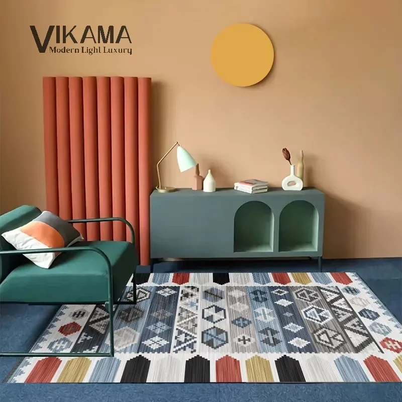 Vikama Modernizovaný materiál Český marocký vinobranie luxusná obývacia izba Kuchyňa Kúpeľ Zhruba koberec koberec podložka