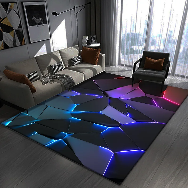 Vikama1pc3d Vision Crystal Velvet Carpet Obývacia izba koberec posteľ prikrývku ľahká starostlivosť