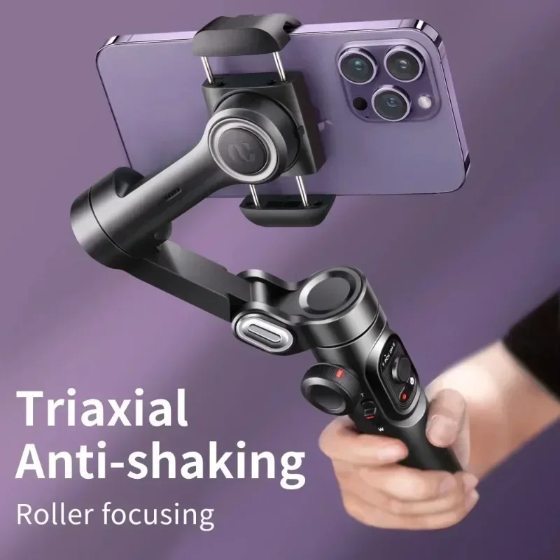 Vikefon 3-os vreckový gimbal stabilizátor pre smartfón s výplňou pre iPhone Android Face Tracking Tiktok Vlog Smart XE