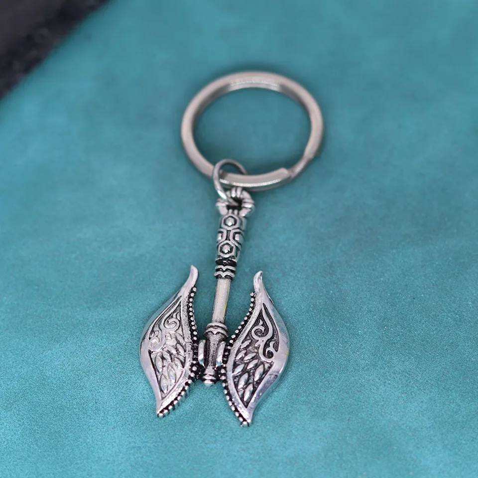 Viking Battle Ax Talisman Prívesok Keychain pre mužov Ženy Nordic Gotic Gothless Ocel Key Chains Škandinávske šperky Amulet