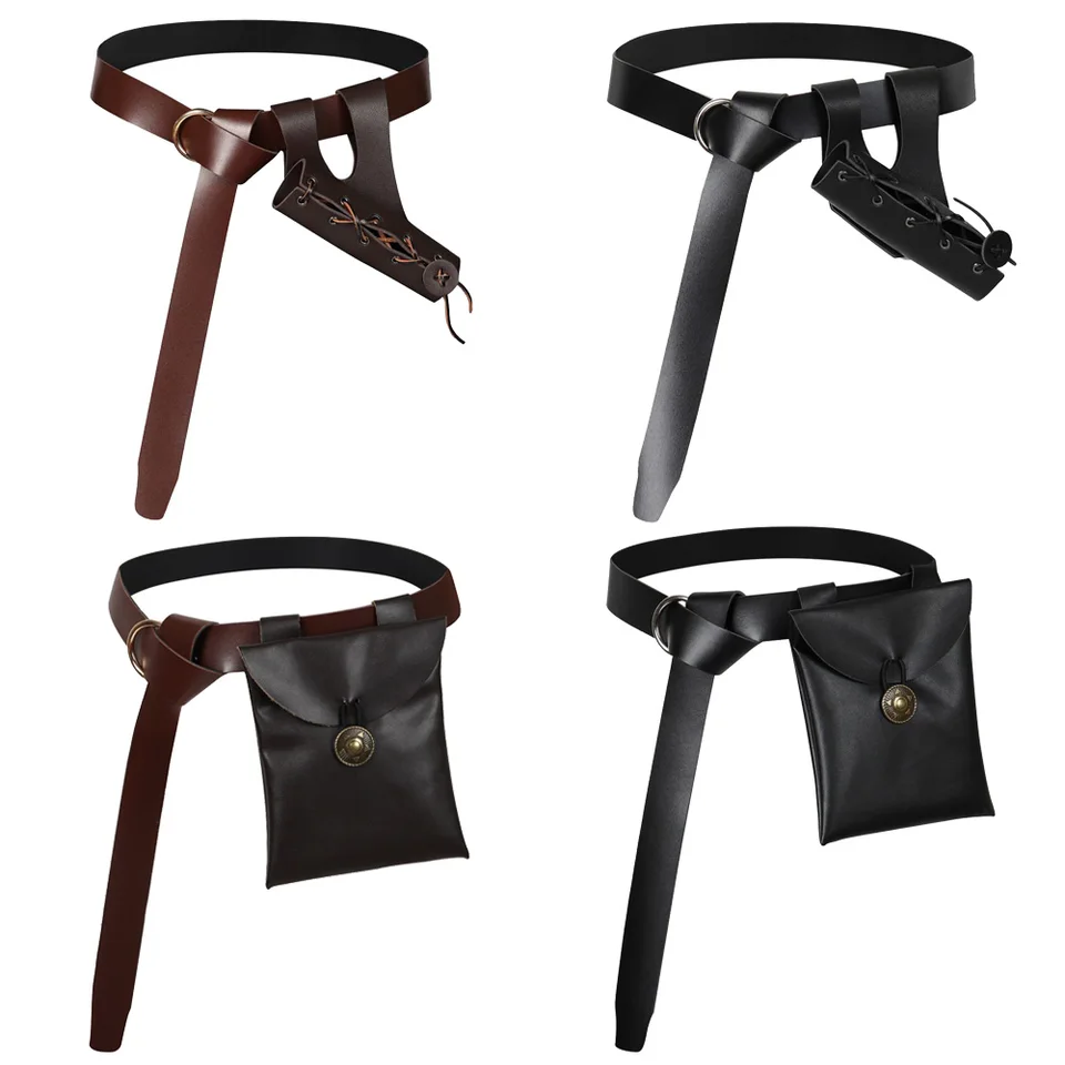 Viking Knight Cosplay Fantasy Belt Wasitbag Socbard Stredoveké renesančné maskované maskosy