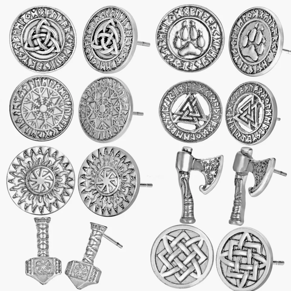 Viking runy nášivky Valknut Trinity Symboly Slovanská Kolovrat hviezda Ruska Hammer Ax
