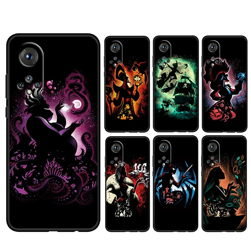 Villain Princess for Honor 80 70 60 50 30 20 20 10 10 9 9x 9a 9c x8 8a Pro Plus Lite 4G 5G Silikónový čierny telefón puzdro Coque Capa
