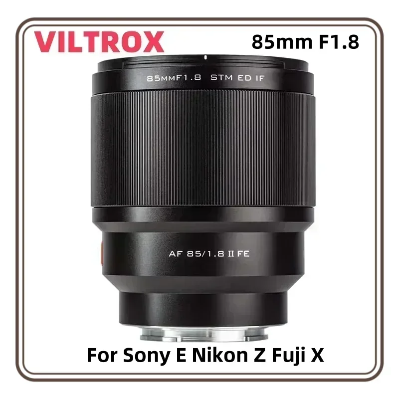 Viltrox 85 mm F1.8 Mark II Automatické zaostrovanie Veľkej clony Cull-Frame Portrait objektív pre Sony E Nikon Z Fuji X Mount Cameas
