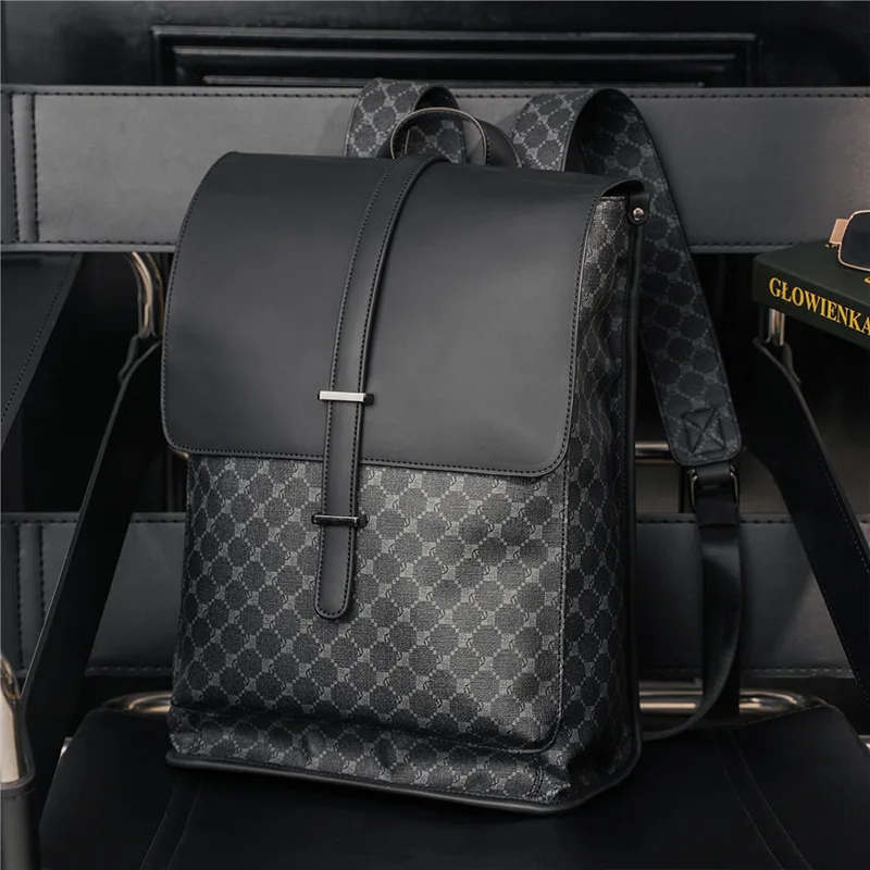Vinatge Floral Plaid batoh Men módne návrhárske batohy Pánske batohy veľkej kapacity cestovná taška počítačový batoh Student Schoolbag