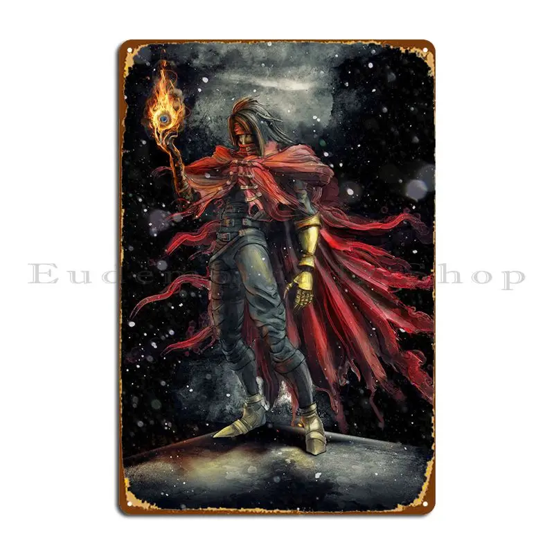 Vincent Valentine Epic Fire Materia inšpirovaný finálnym f ... kovové znakové plaky garážové železné retro barové kino cínový znak plagát