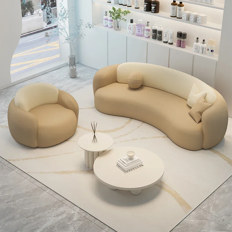 Vinobranie minimalistická obývacia izba pohovka relax Halloween nezvyčajné zakrivené gauč Pohodlie prispôsobené pohovke Sala de estar Domáca dekorácia