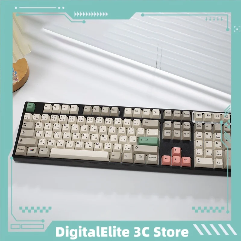 Vinobranie v plnej veľkosti mechanická klávesnica Tri-režim 108 Kláves Prispôsobené nátlakom Hot Plug Office Esports Game Computer Accessories