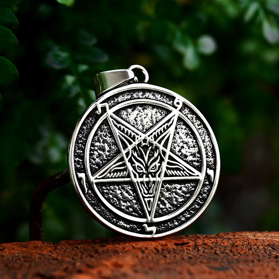 Vinobranie z nehrdzavejúcej ocele SATANICKÝ SYSTÉM Znak pre mužov