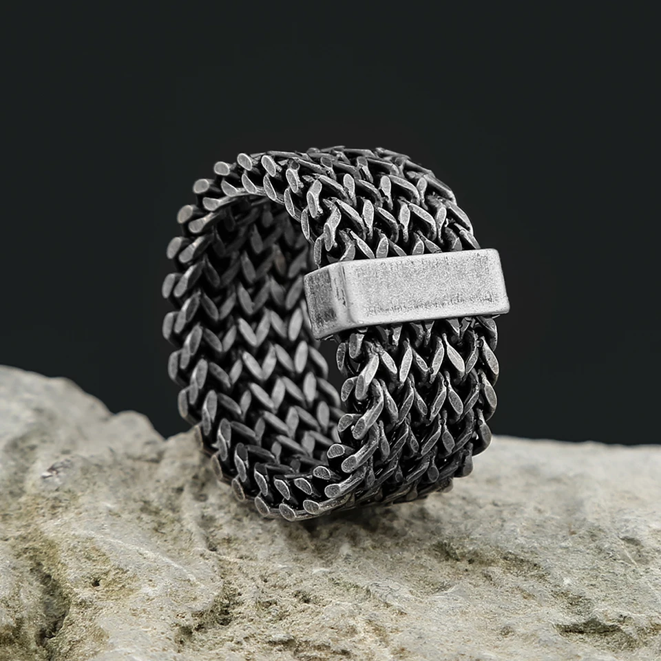 Vintage 316l z nehrdzavejúcej ocele Rings Rings pre mužov Ženy punk hip hop módny módny prsteň cool párty klenoty darčeky dropshipping