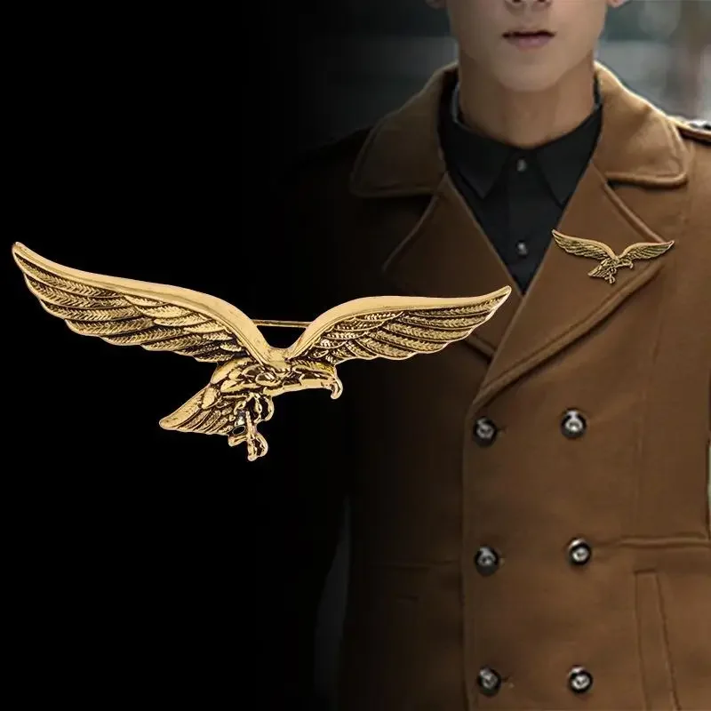 Vintage Animal Eagle Pin brošňa Men ženy Punk Buck Suit kloel Pin vianočný darček pre manžela
