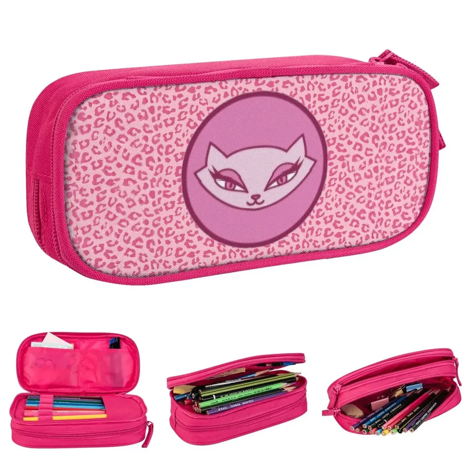 Vintage anime ceruzka puzdro Krásne Bratz Pen Box Bags Student School Supplies Darčeky ceruzka vrecko