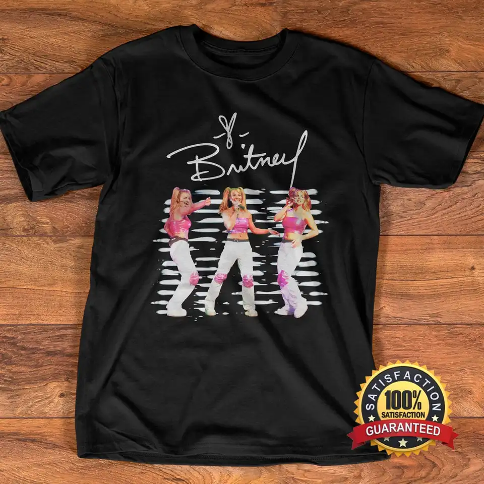 Vintage Britney Spears T tričko tričko Britney TEE MERCH BK292