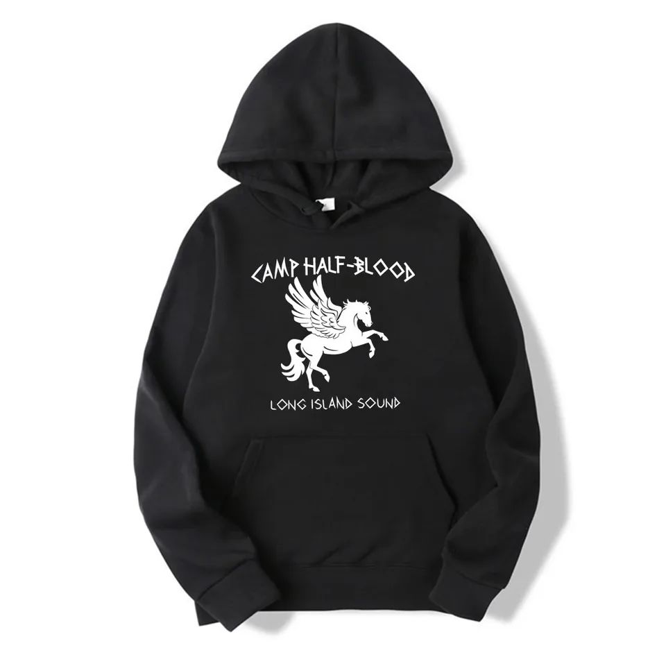 Vintage Camp Half-Blood Hoodie Percy Jackson Hoodie Pánska a dámska bavlnená kapucňa jarné a zimné oblečenie s dlhým rukávom