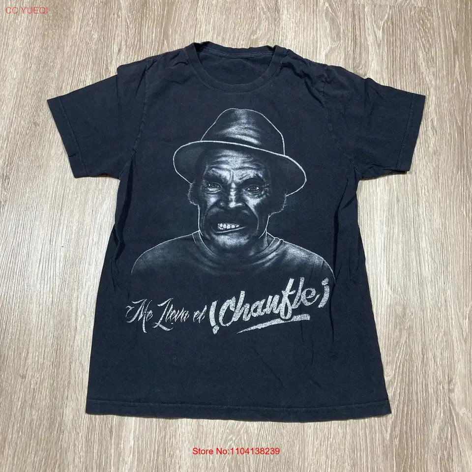 Vintage chavo del ocho tričko Malé 90. roky 00s 00s 00s Don Ramon Me Lleva el Chanfle TEE dlhé rukávy