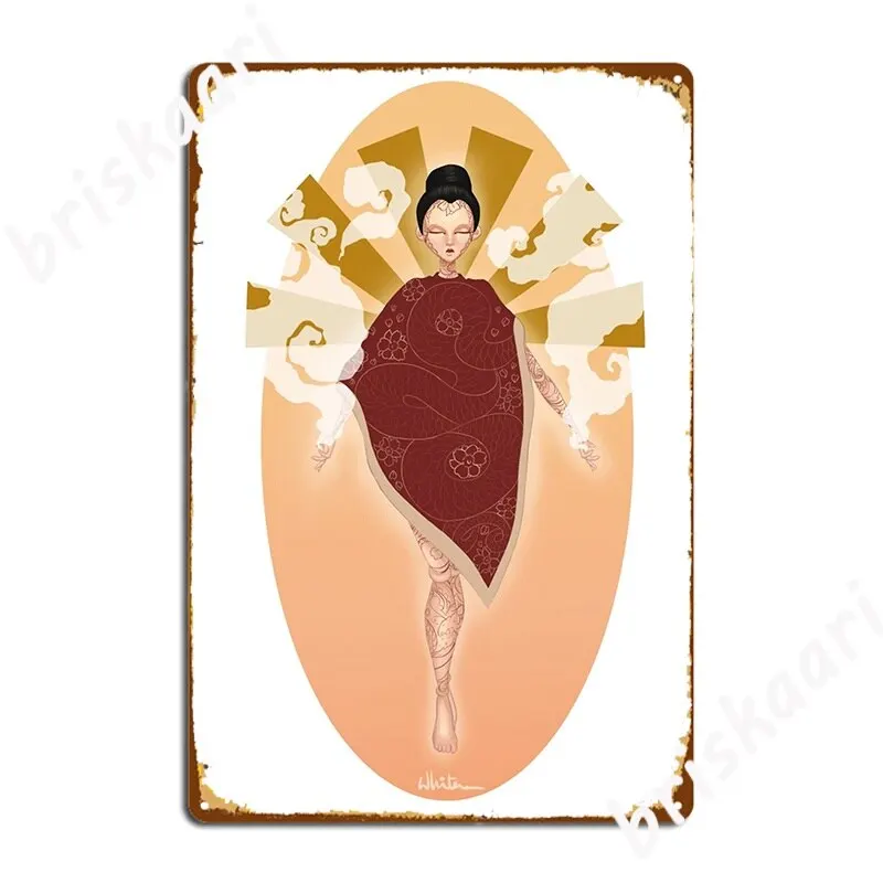 Vintage Dragon Girl Metal Tin Sign Retro Cinema Kitchen Bar alebo Cafe Wall Decor Plaque Unikátny umelecký plagát pre dom alebo kanceláriu