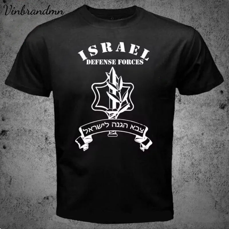 Vintage Izraelské obranné sily IDF Izraelská vojenská armáda Tričko vysokokvalitné bavlnené krátke rukávy O-NECK Pánske košele nové S-6XL