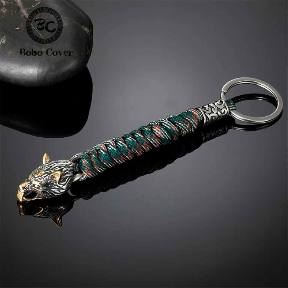 Vintage keltský vlk keychains