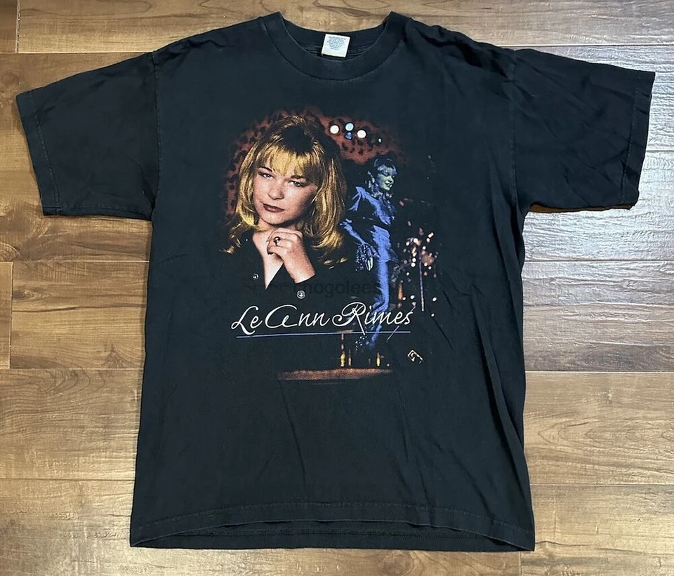 Vintage Leann Rimes T-Shirt Black Men Veľká country hudobná skupina Tee