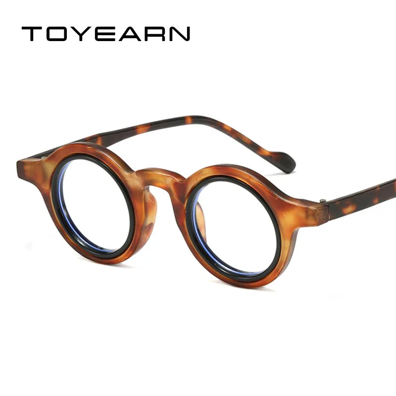 Vintage luxusný dizajn značky okrúhle optické okuliare Malé rámové žien pre mužov pre mužov počítač počítač Classic Myopia Eye -Glasses Rámy
