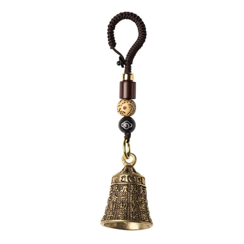 Vintage mosadzný tibetský budhizmus Keychains na šnúrka prívesky ručne vyrábané lana pre kľúče
