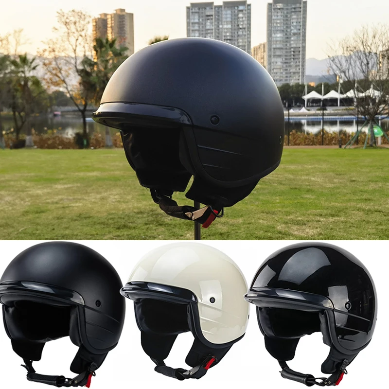 Vintage motocykla otvorená tvár prilba Japan Technology Technology Liblas Secootter Motobike jazdecká prúdová kasque moto casco.