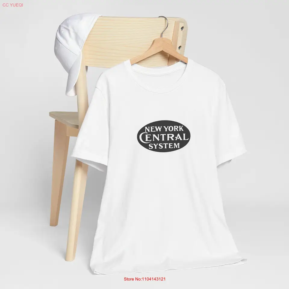 Vintage New York Central System Railroad Logo T košeľa Historický milovník vlaku Retro NY Jersey Railway Enthusiast Top