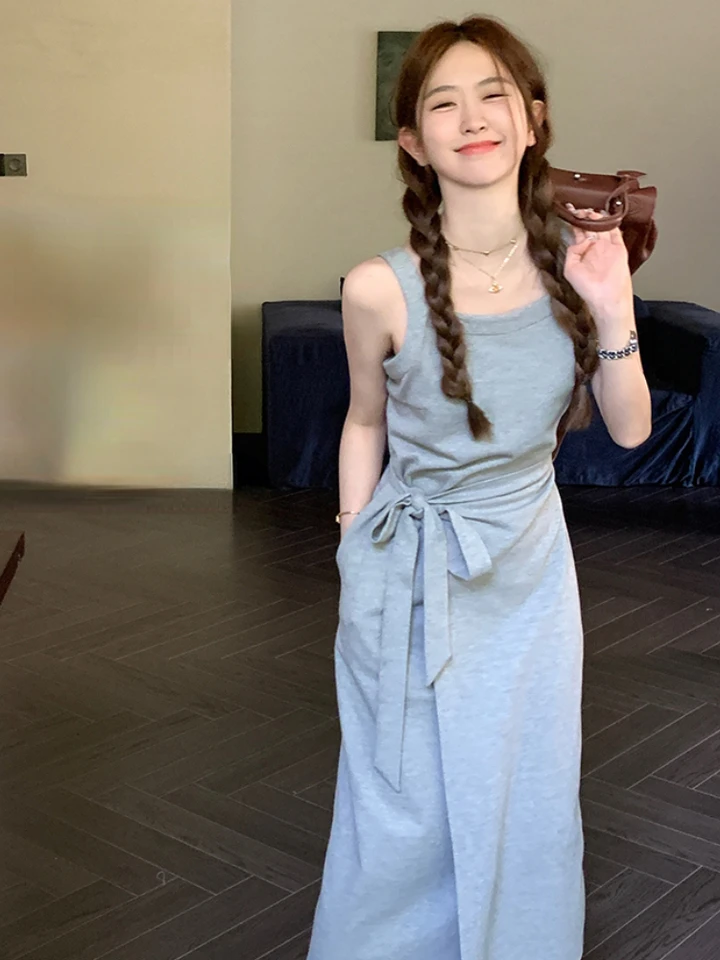 Vintage pláže Príležitostné sexy Sexy Sleous Slim Even Even Midi Dresses for Women Party Bodycon One Piece šaty Kórea Elegantné leto 2023