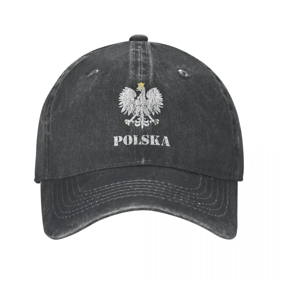 Vintage Polska Vintage Poľsko Poľská vlajka baseball zúfalý džínsový cap cap lapkle lesk orol outdoor aktivity čiapka klobúk