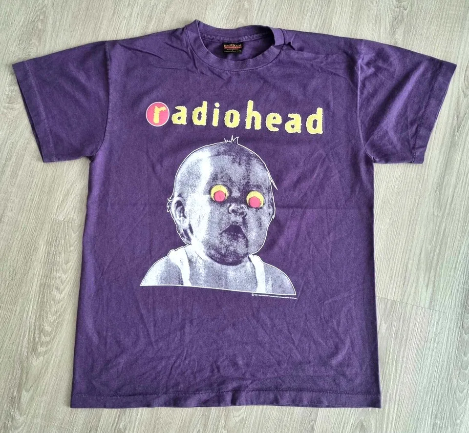 Vintage Radiohead košeľa L Pablo Honey Tour Colh Pixies Smashing UK Reprint Band