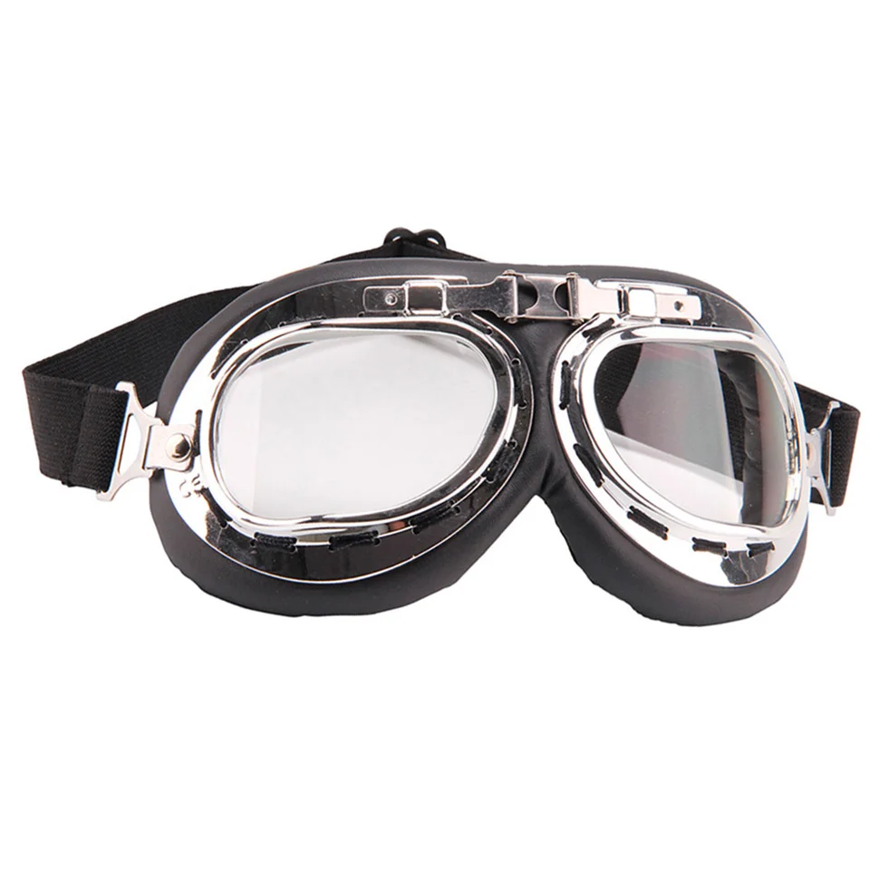 Vintage RAF v štýle Motorbike Goggles UV chránený celá polovica tváre kompatibilná klasický americký 60 -'cyklistický motor pre auto pre auto