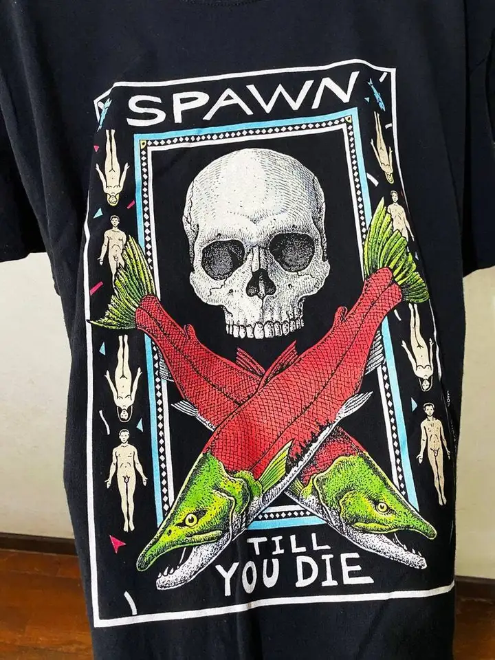 Vintage Ray Troll sa spawn, kým zomriete bavlnené unisex tričko pre mužov Ženy KH4495