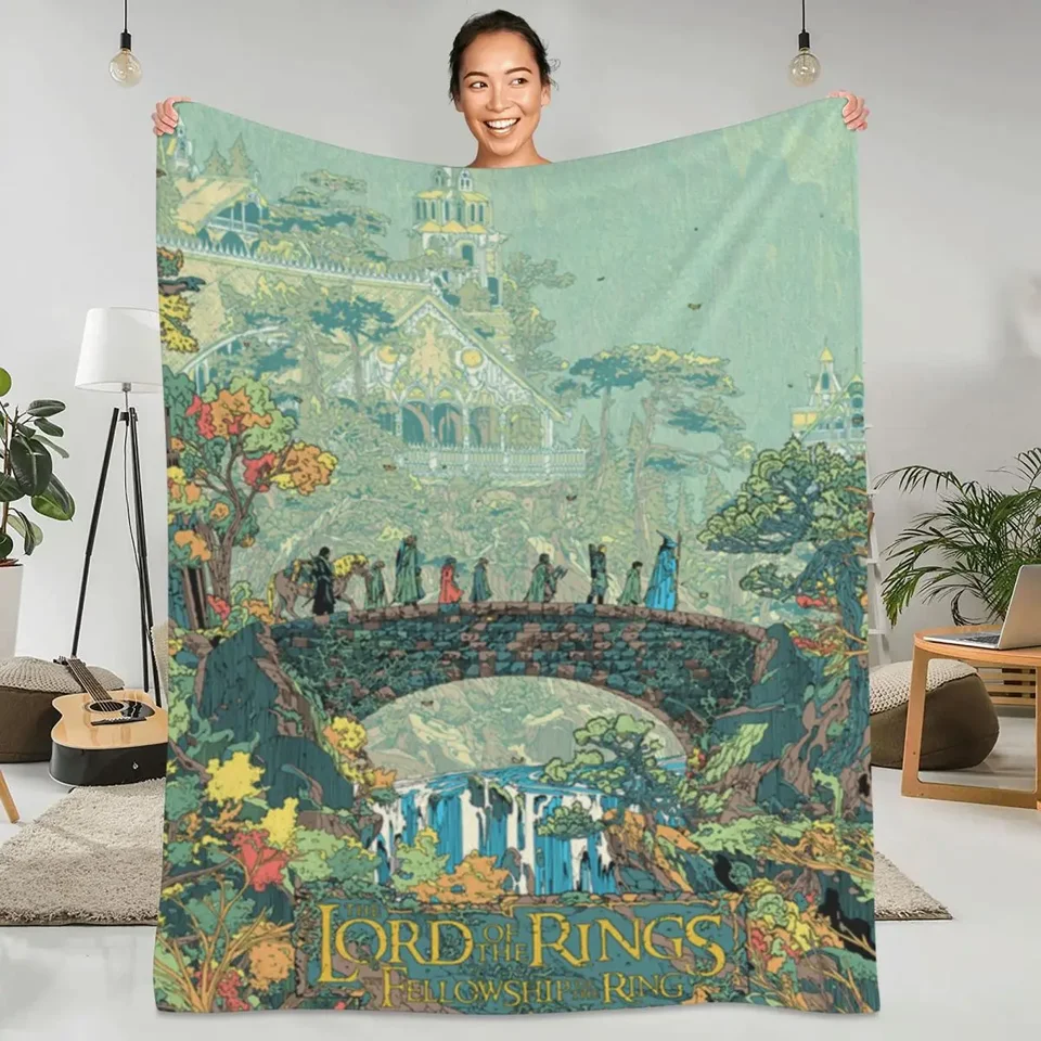 Vintage ring Lord Movie flanel deaket Peate Príroda Warm Had Drifor pre stoličku pohovku posteľ Novinka Bedspread pohovka posteľ postele