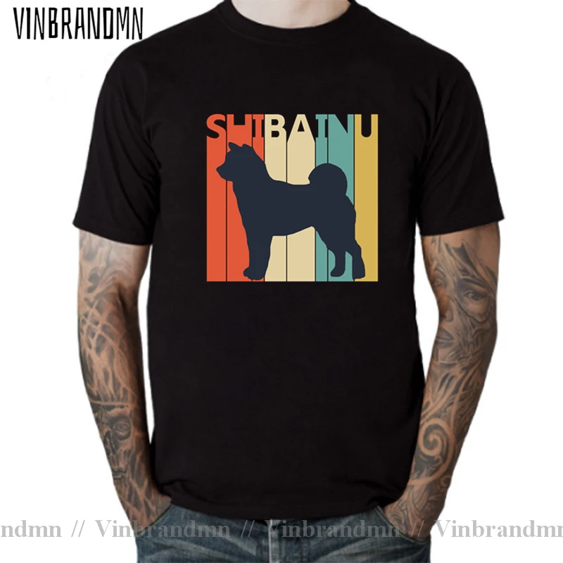 Vintage Shiba Inu T tričko Men retro letný štýl roztomilé tričko Shiba Dog Trič